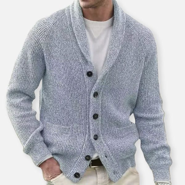 Cardigan elegante con motivo a trama